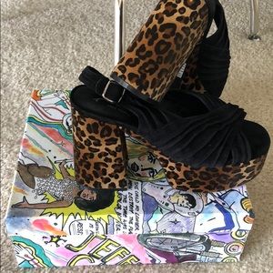 Jeffrey Campbell for FREE PEOPLE black platforms